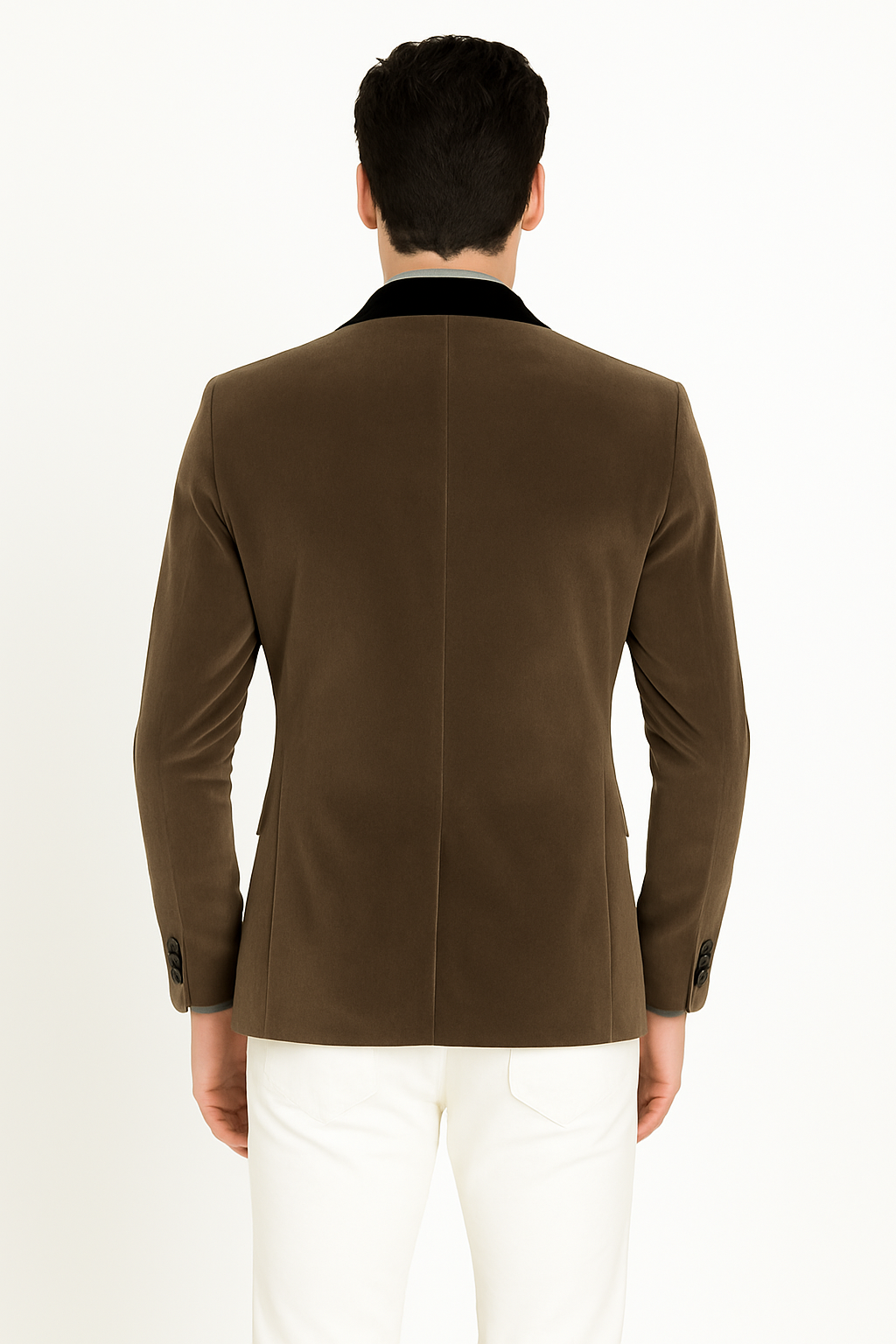 Men's Shawl Lapel Velvet Blazer Available In Gray ~ Grey Tuxedo / velour Men's blazer Jacket Men's / Tux /