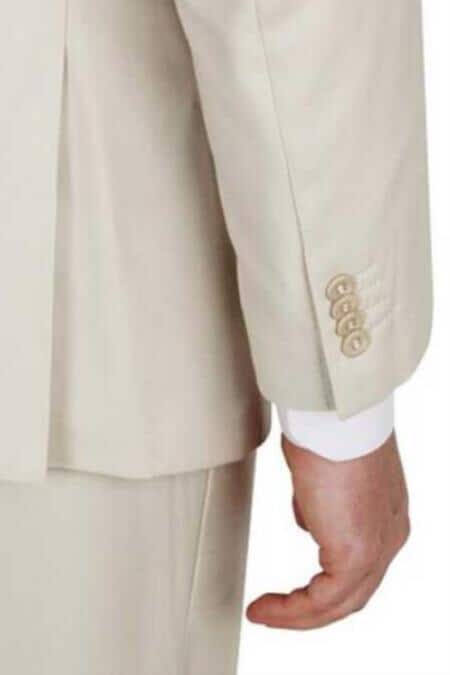 Children Kids Boys Pinstripe Suit Ivory