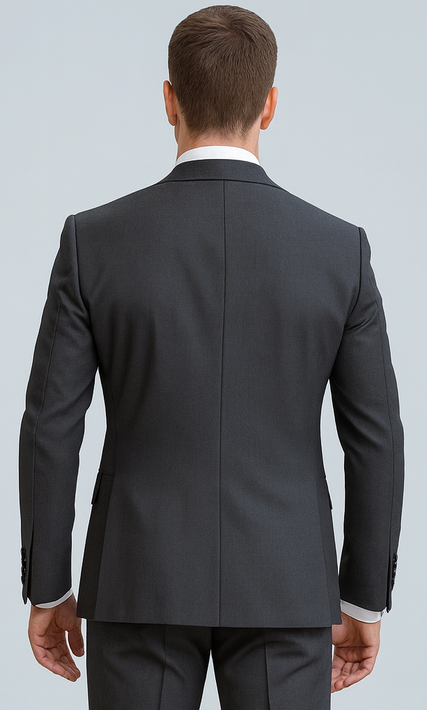 Mens Suits With Double Breasted Vest 100% - Big Peak Lapel Tom Ford Style!