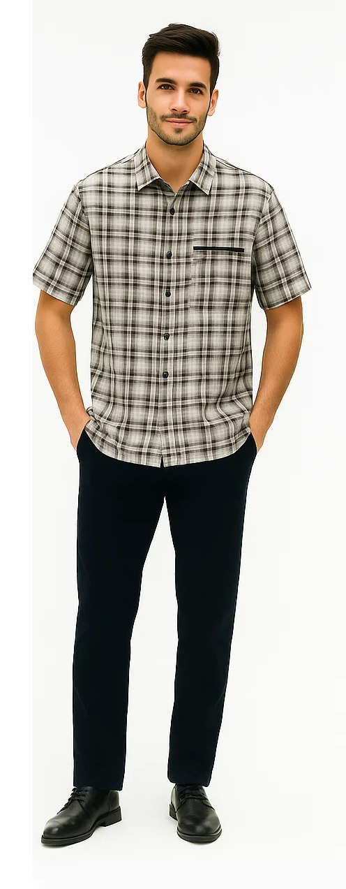 Men's Textured Plaid Walking Suit by Dreams by Zacchi