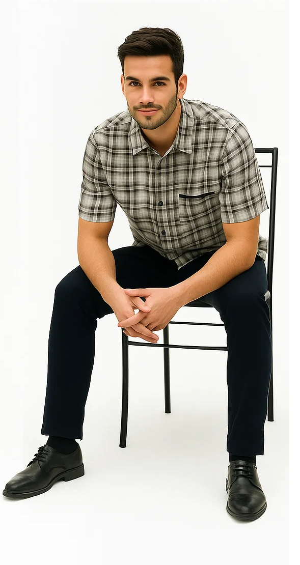 Men's Textured Plaid Walking Suit by Dreams by Zacchi