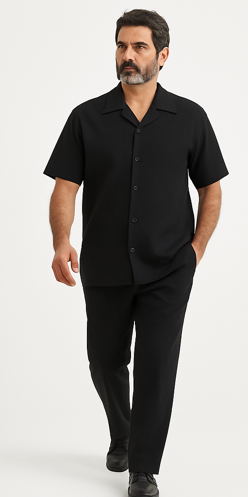 mens-walking-suit-casual-shirt