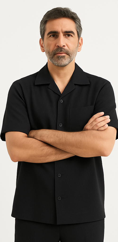 mens-walking-suit-casual-shirt