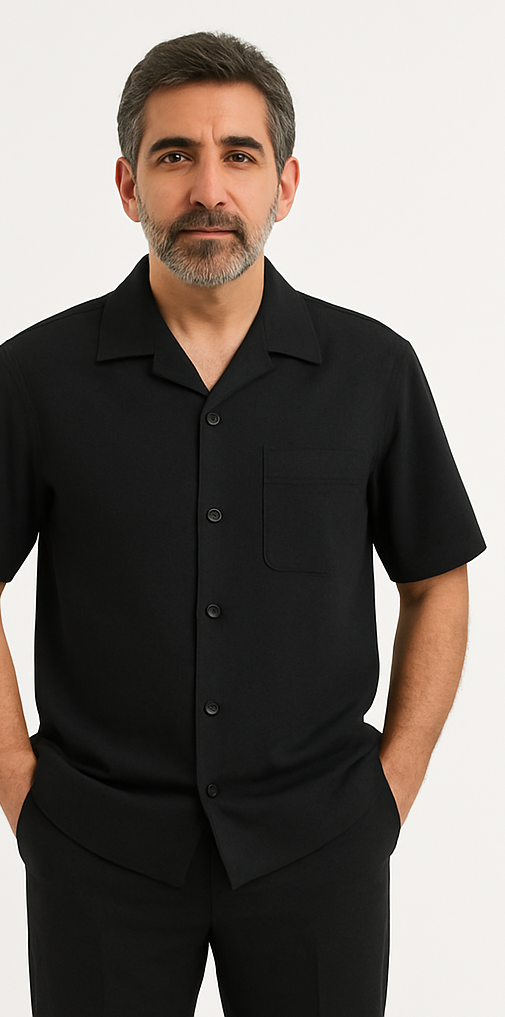 mens-walking-suit-casual-shirt