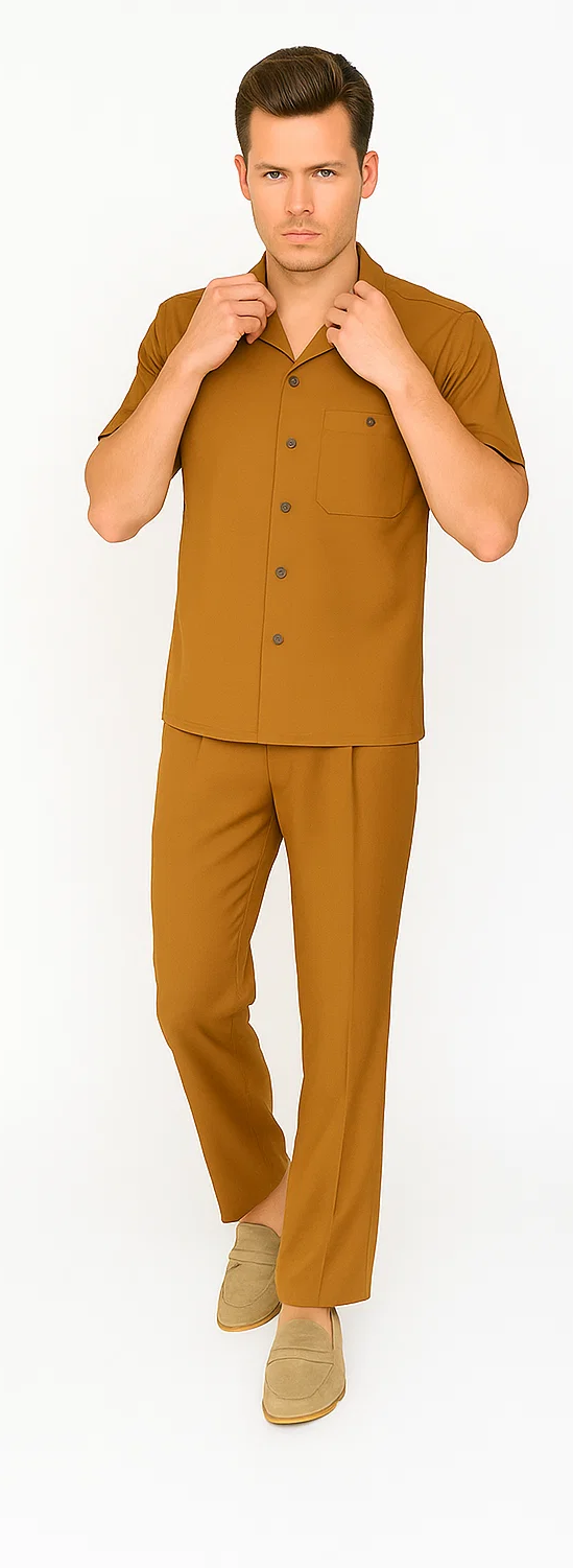 Caramel Men's Walking Suit - Zacchi Leisure Set