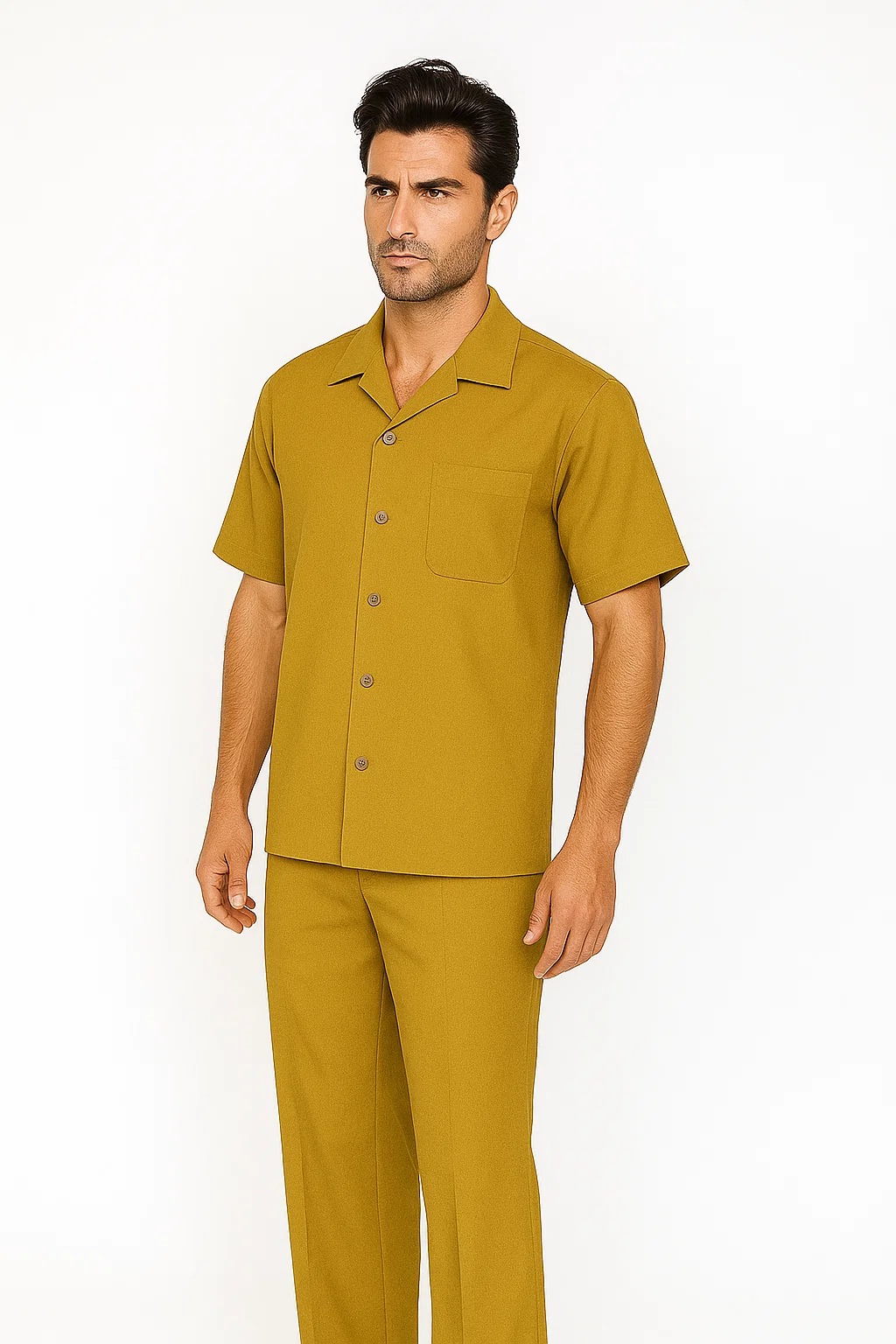 Mustard Men’s Walking Leisure Suit Set