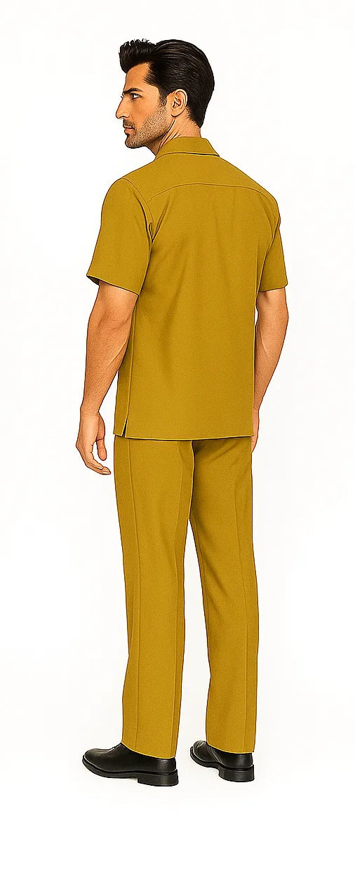 Mustard Men’s Walking Leisure Suit Set
