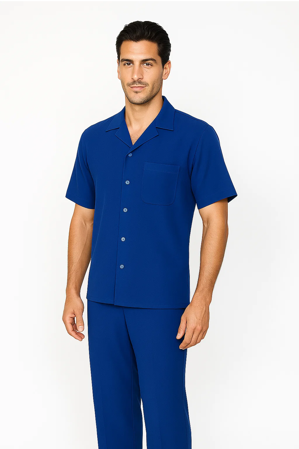 Men's Royal Blue Walking Suit Set