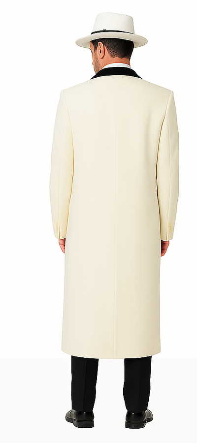 Mens White Overcoat - White Topcoat For Men