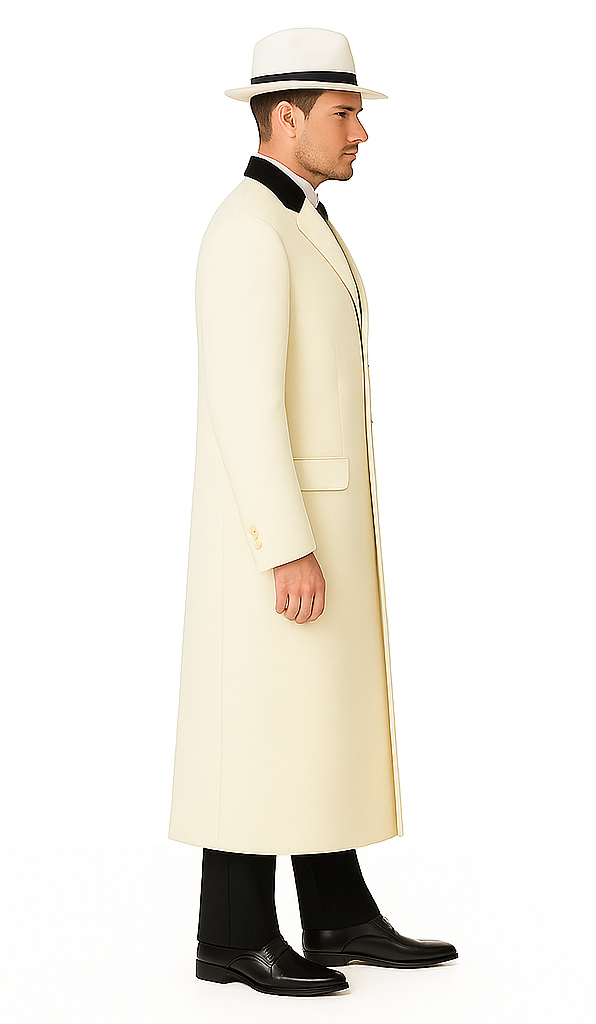 Mens White Overcoat - White Topcoat For Men