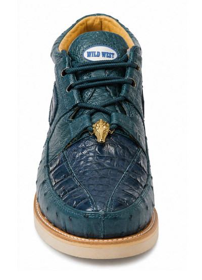 Caiman and Ostrich Exotic Skin Men's Boots