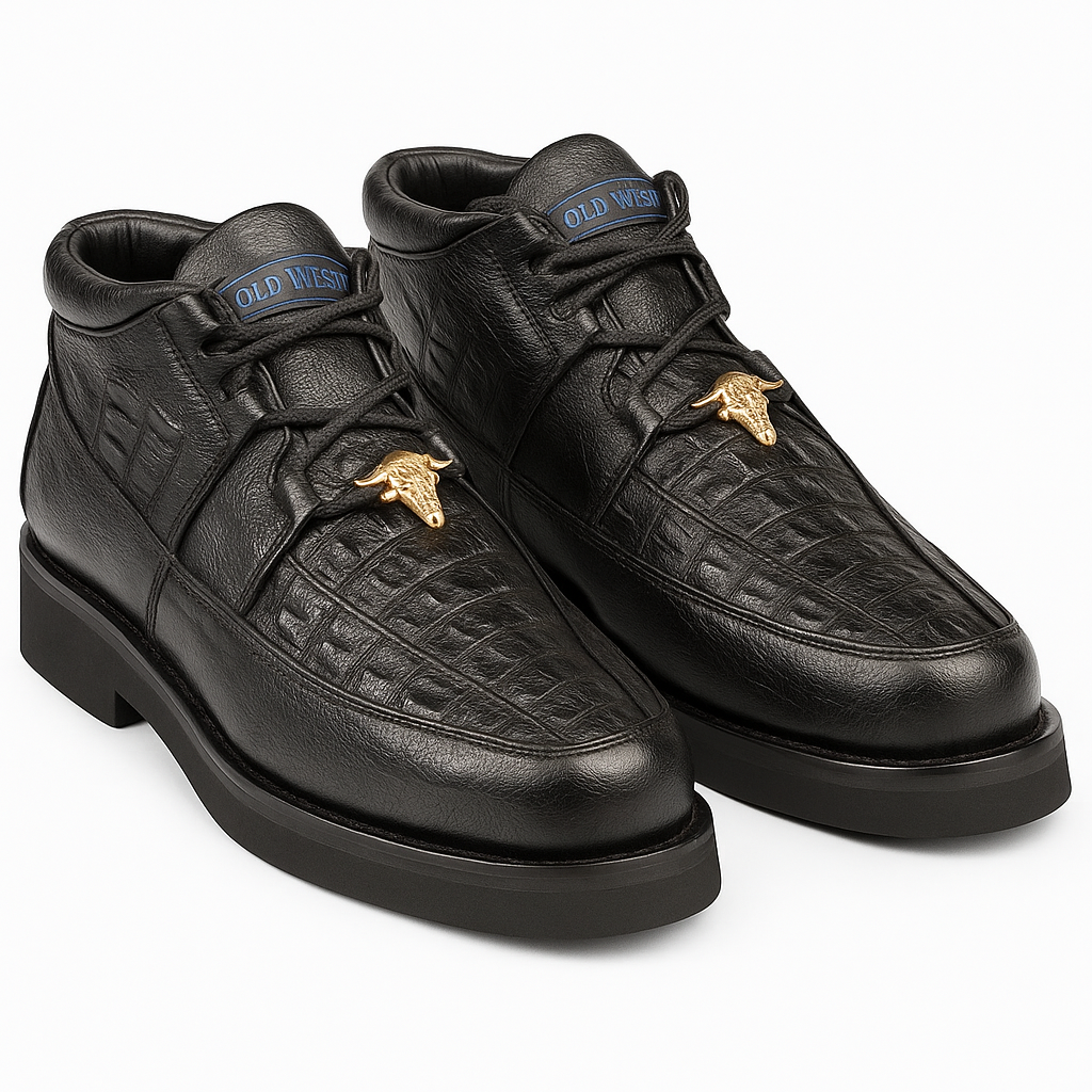 Wild West Caiman & Ostrich Skin Men's Boots