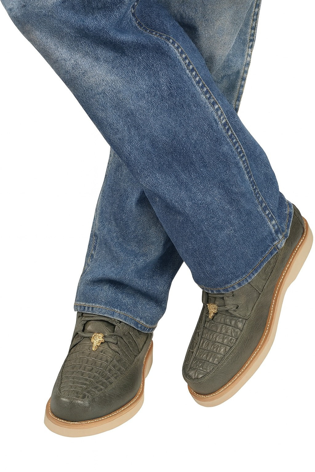 Caiman & Ostrich Western Shoes by Wild West Boots