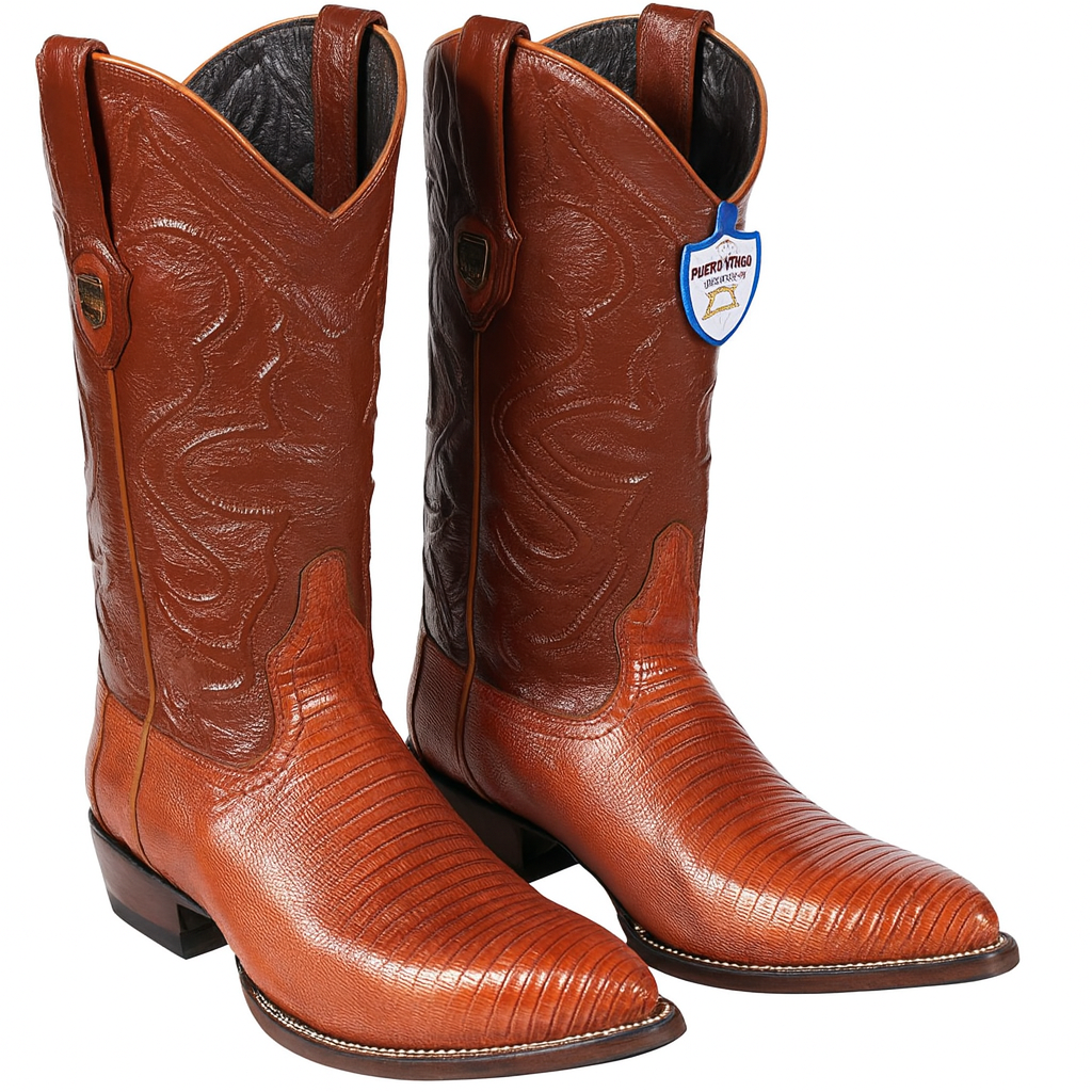 Men's Teju Lizard J Toe Western Boots