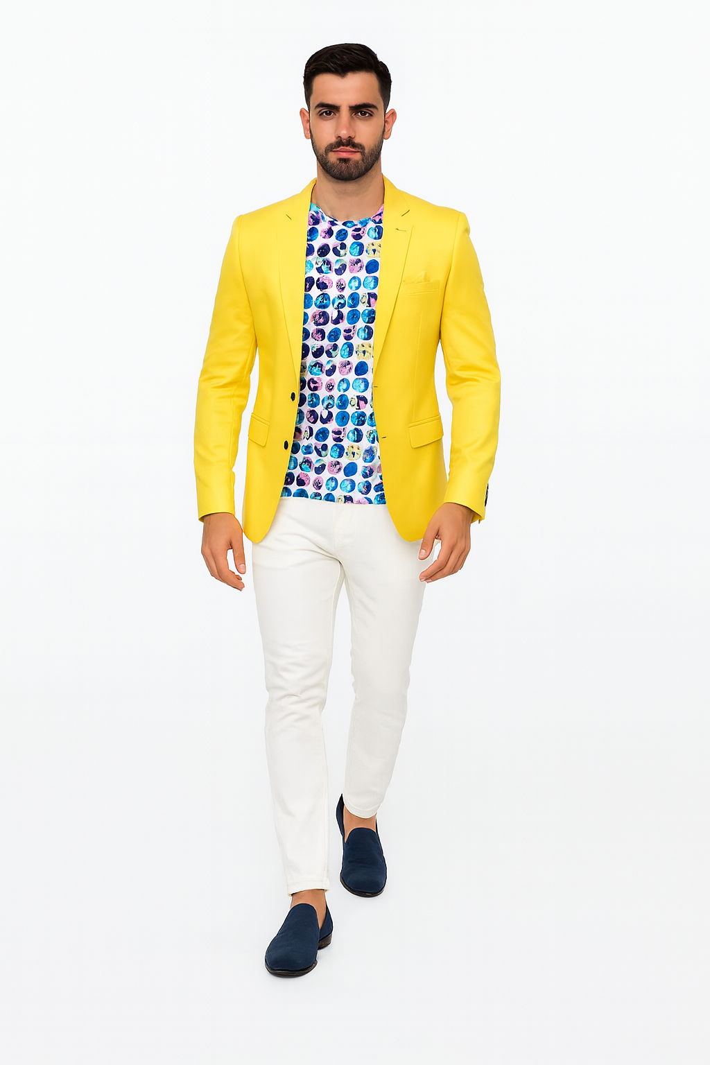 Men's Yellow Blazer Sport Coat