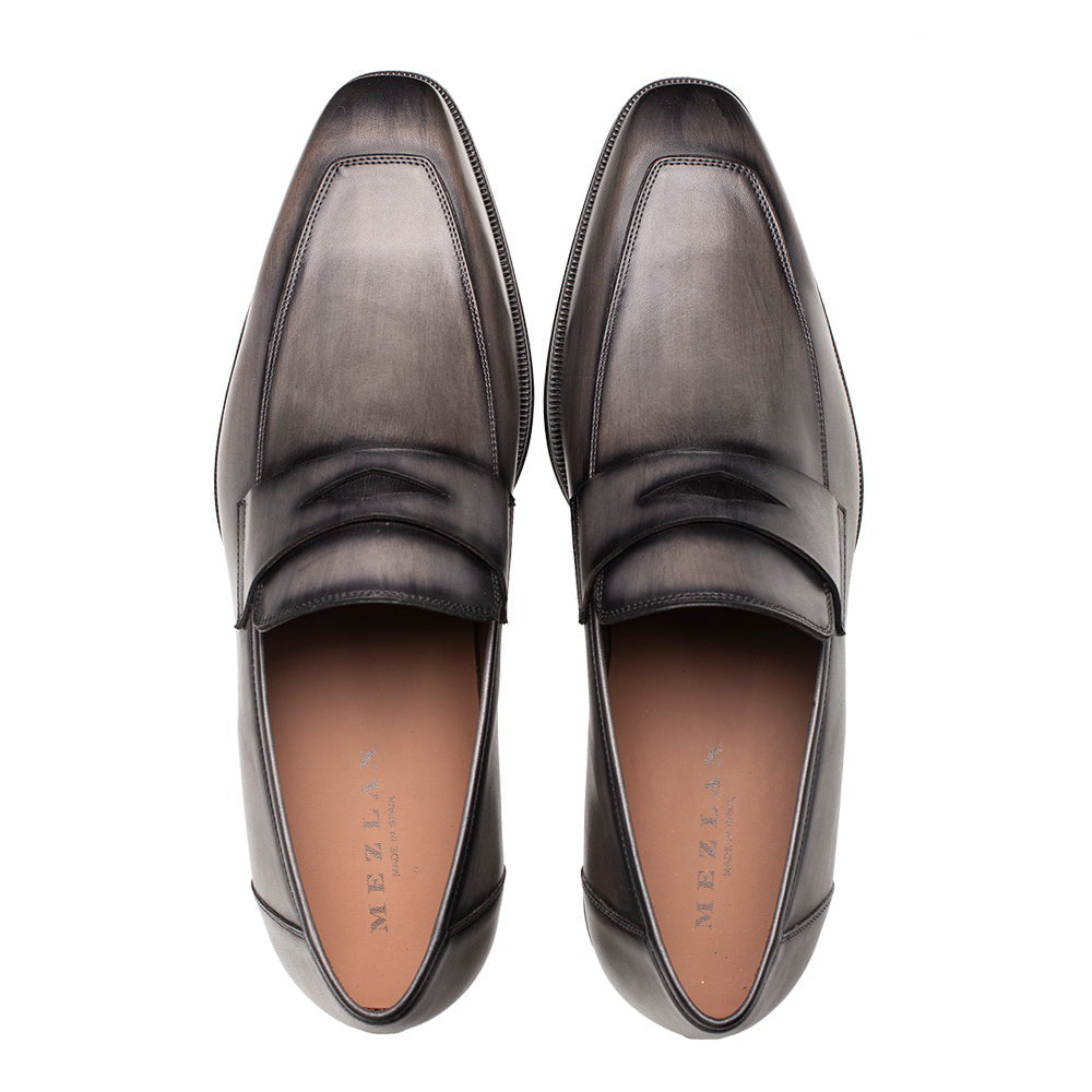 Mezlan Avenue Rubber Sole Penny Loafer