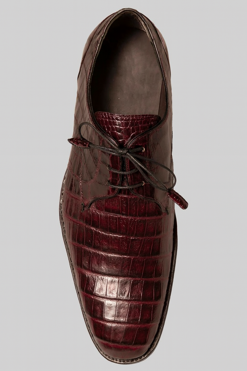 Mezlan Anderson Burgundy Crocodile Shoes