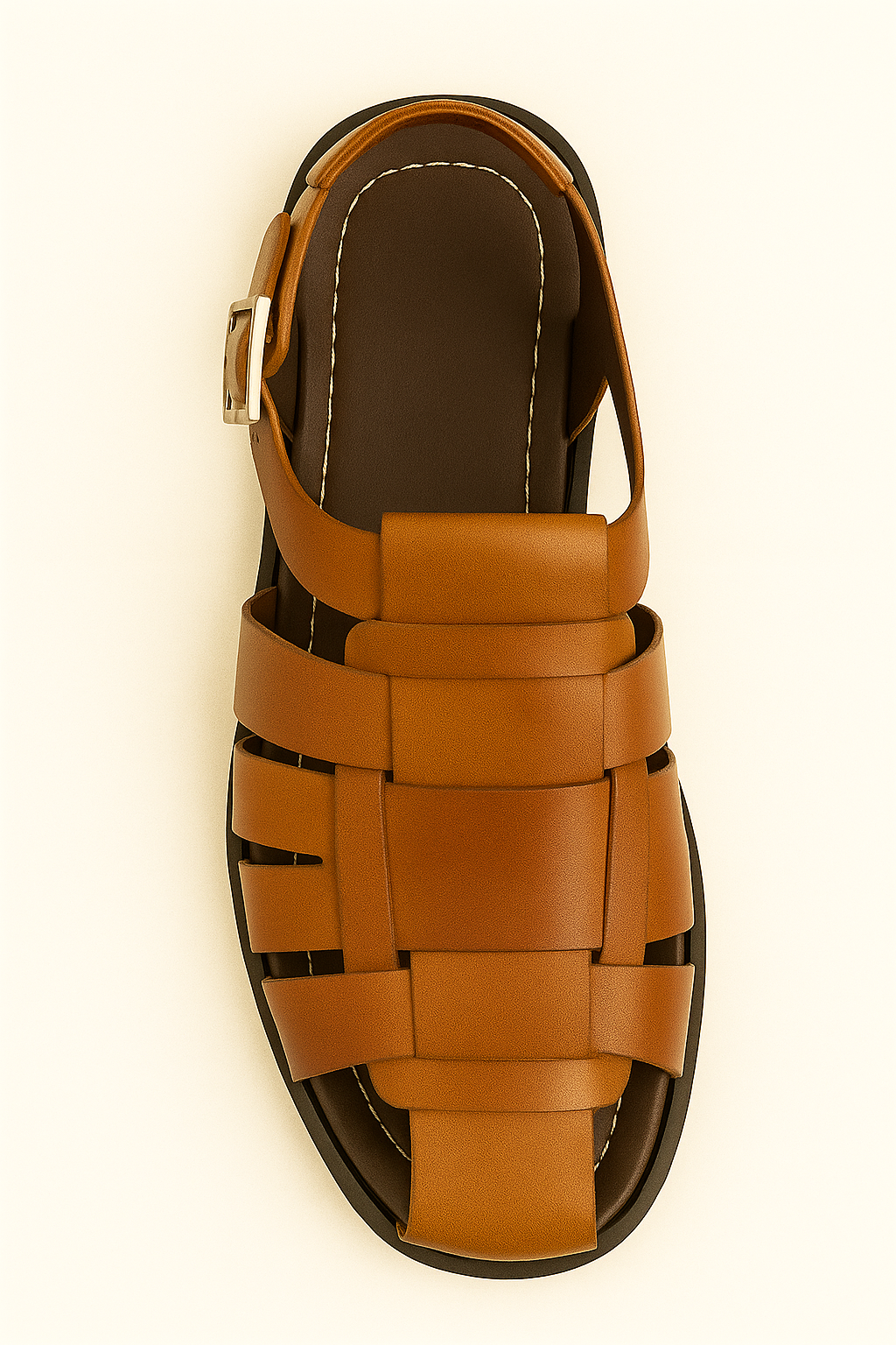 Fisherman Sandal Cognac by Mezlan, Made in Spain