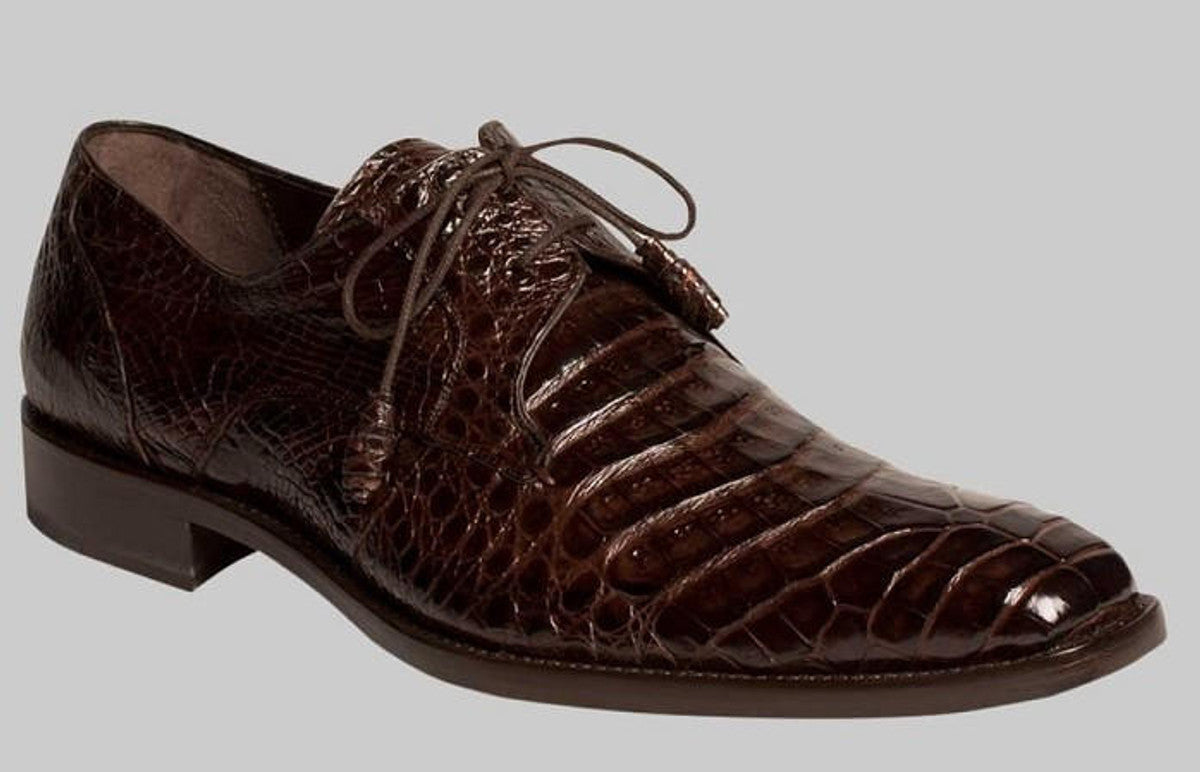 Mezlan Anderson Dark Brown Crocodile Shoes