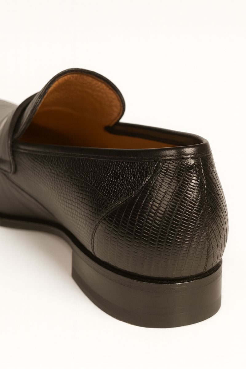 Mezlan Lipari Lizard Penny Loafer Dress Shoe