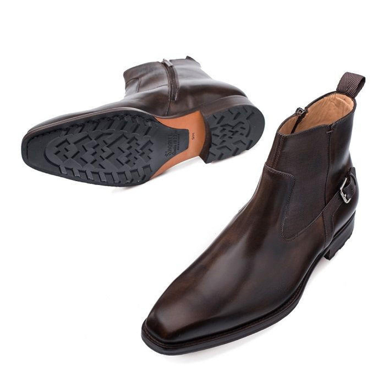 Mezlan Chelsea Boot in Tobacco Brown Italian Calfskin