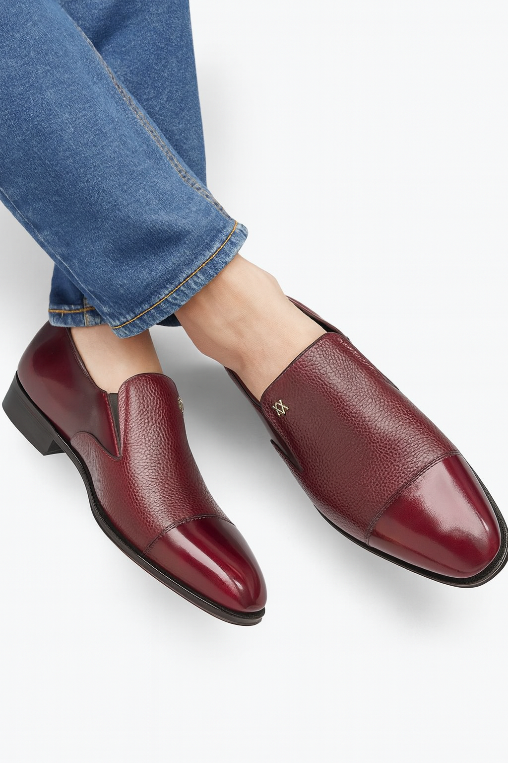 Mezlan Milani Calfskin & Deerskin Slip On