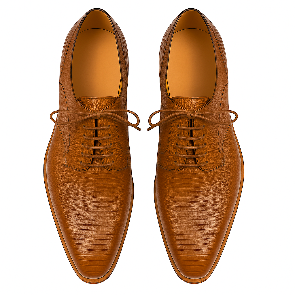 Mezlan Pegaso Lizard Black Dress Shoe