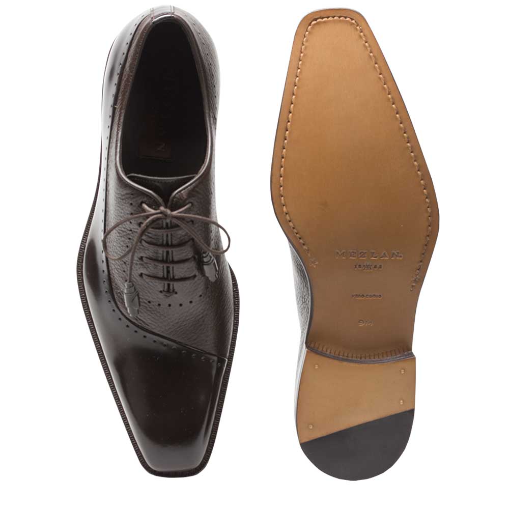 Mezlan Postdam Brown Calfskin Oxford Shoes