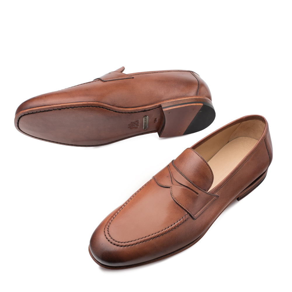 Mezlan Pompei Penny Loafer Tan for Men