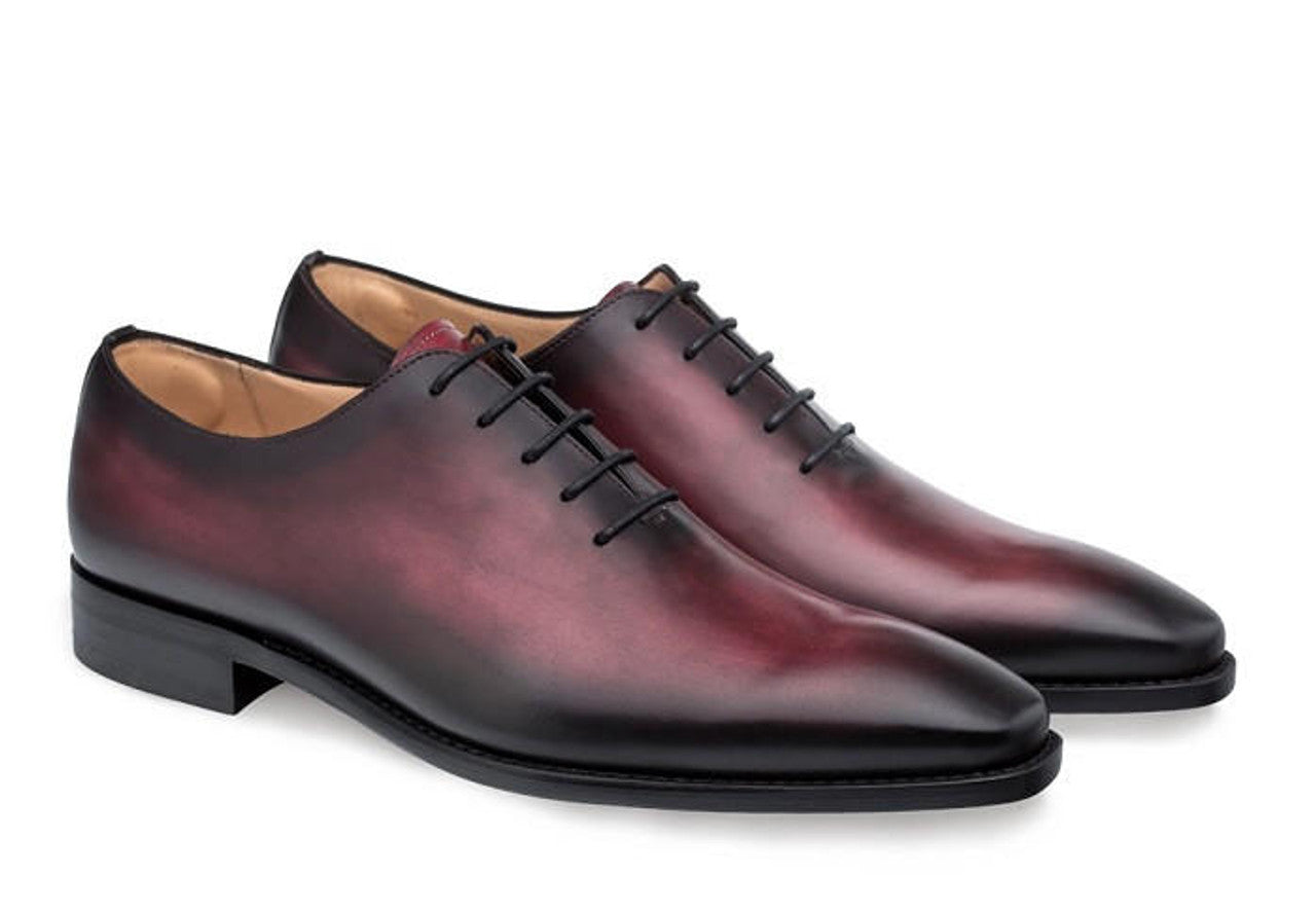 Mezlan Men's Burgundy Calfskin Oxford Pamplona