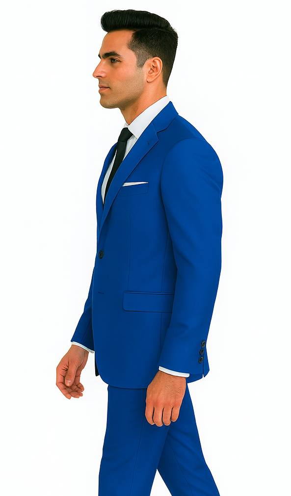 Mix and Match Suits Men's Saphire~Royal ~ Indigo ~ Bright Blue ~ Cobalt New Blue 2 Button Dress Suits for Men Separate Any Size Jacket & Pants