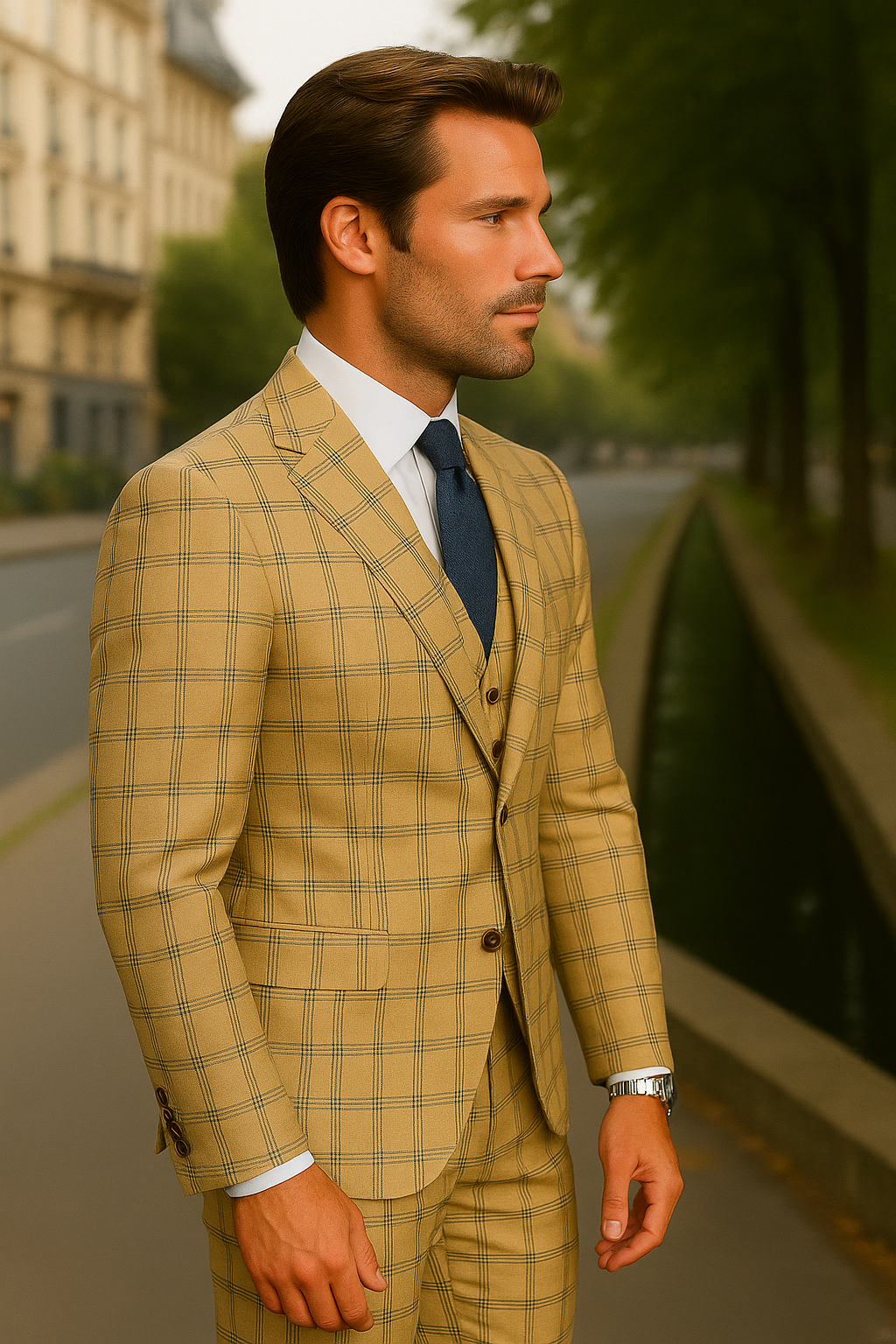 Italian Made 3 Piece Wool Business Suit