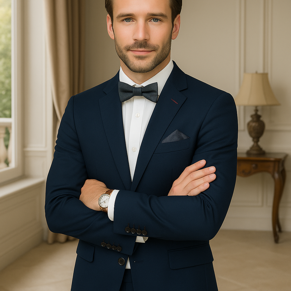 Italian Made Wool Suit by Statement Men's