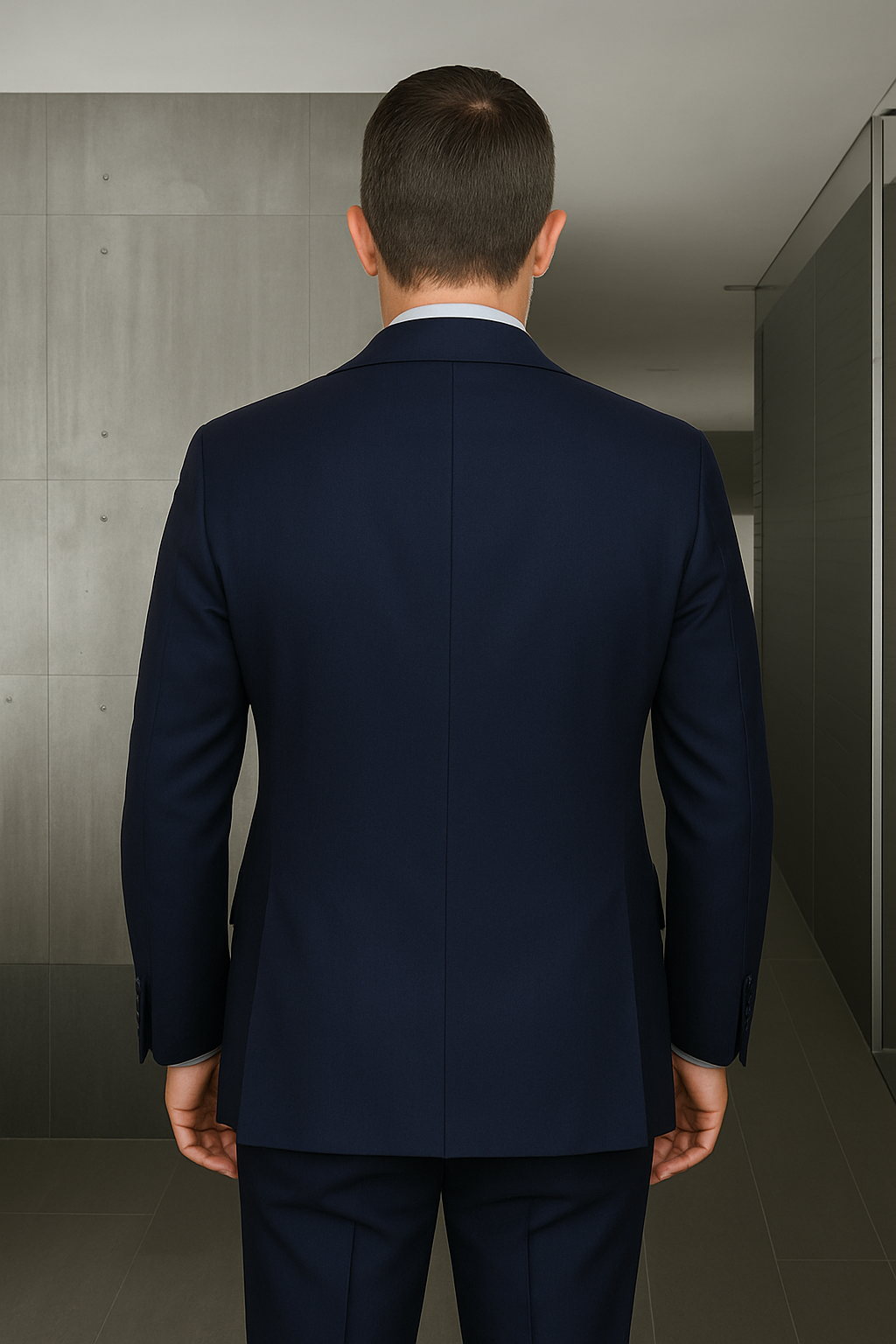 Italian Wool 3-Piece Herringbone Suit