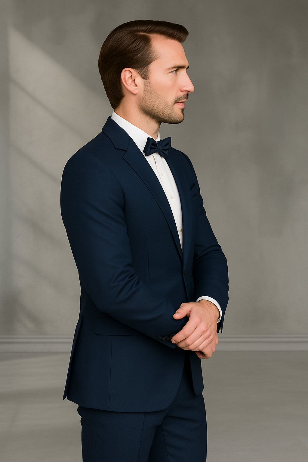 Italian Made Wool Suit by Statement Men's