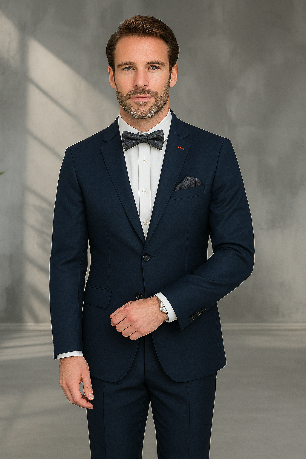 Italian Made Wool Suit by Statement Men's
