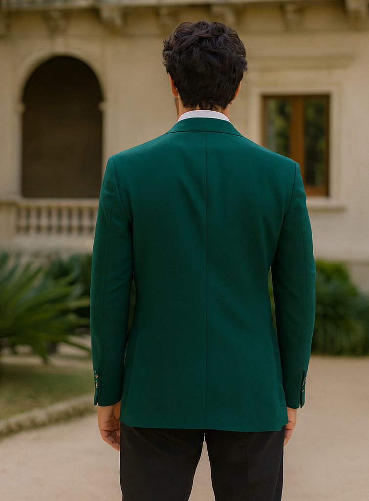 Neil Allyn Augusta Green Polyester Blazer