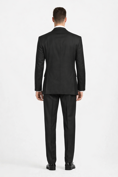 Nola Collection Black Regular Fit Suit by Vinci