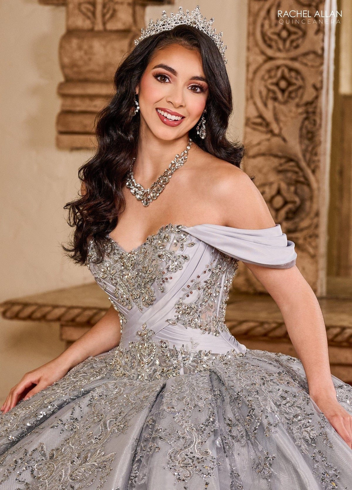 Rachel Allan RQ2194 Off Shoulder Quinceanera Dress