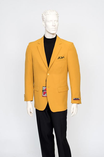 Menβs Mustard Gold Blazer, Fashion Sport Coat Wedding Party Church Dress Jacket