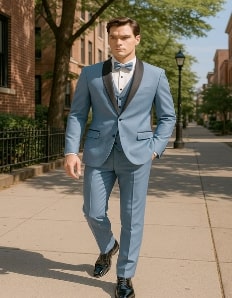 Dumb and Dumber Blue Tuxedo Costume & Hat