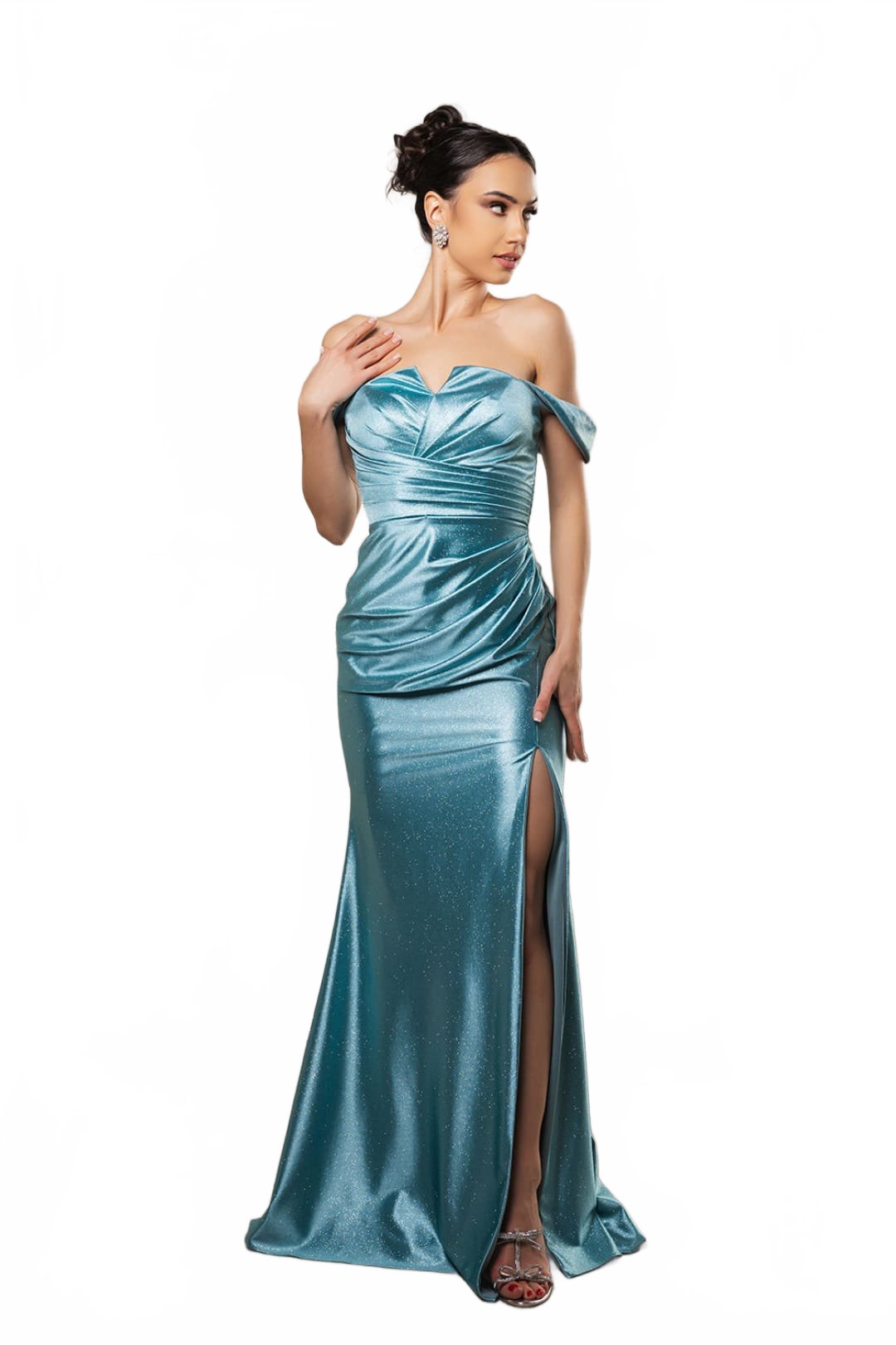 Prom Dress Off Shoulder Sheath Formal Gown By May Queen MQ2155