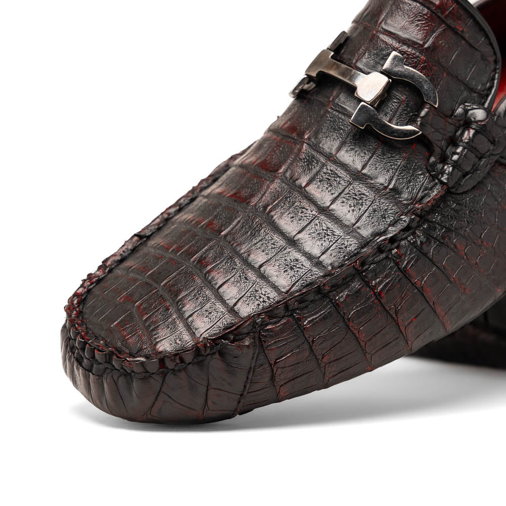 Marco Di Milano Parma Caiman Belly Bit Drivers Black Cherry