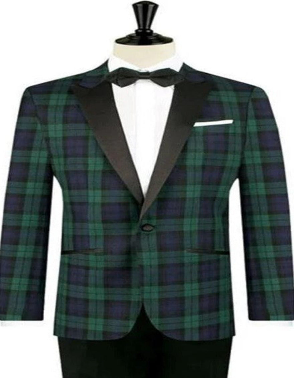 Big and Tall Windowpane Tartan Sport Coat