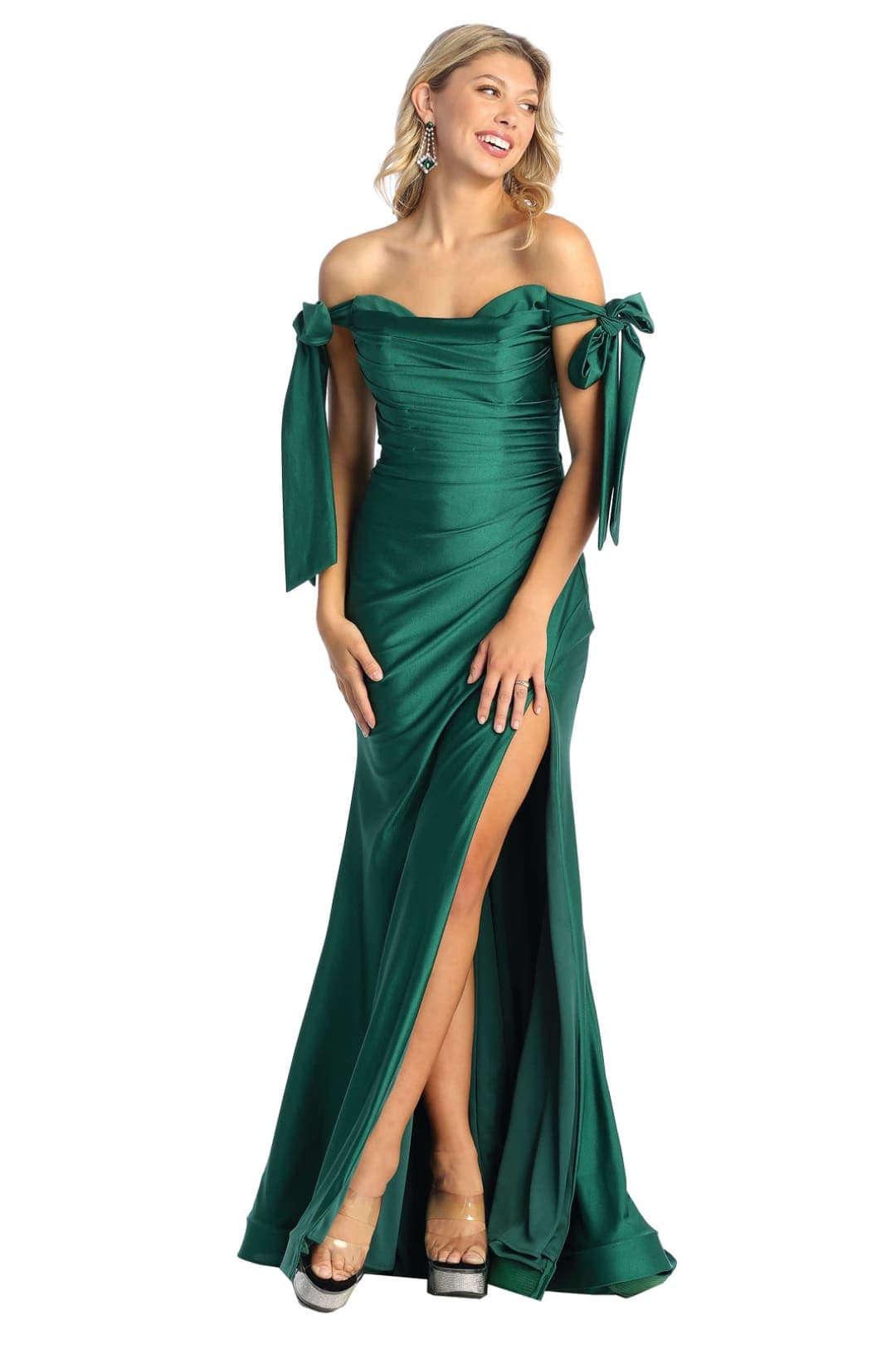 Plus Size Dress Long Simple Stretchy Evening Gown