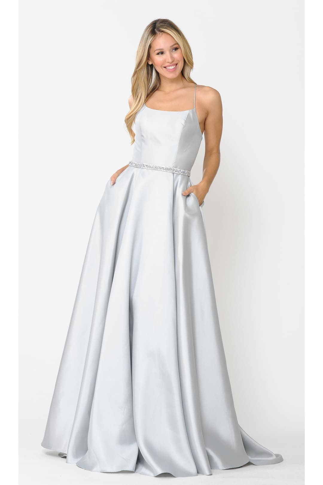 Poly USA 8684 Special Occasion A-Line Formal Prom Dress