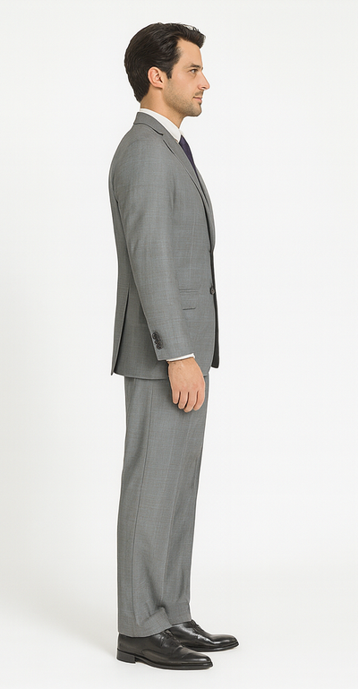 Men's Glen Plaid 2 Piece Suit by Pompey Collection