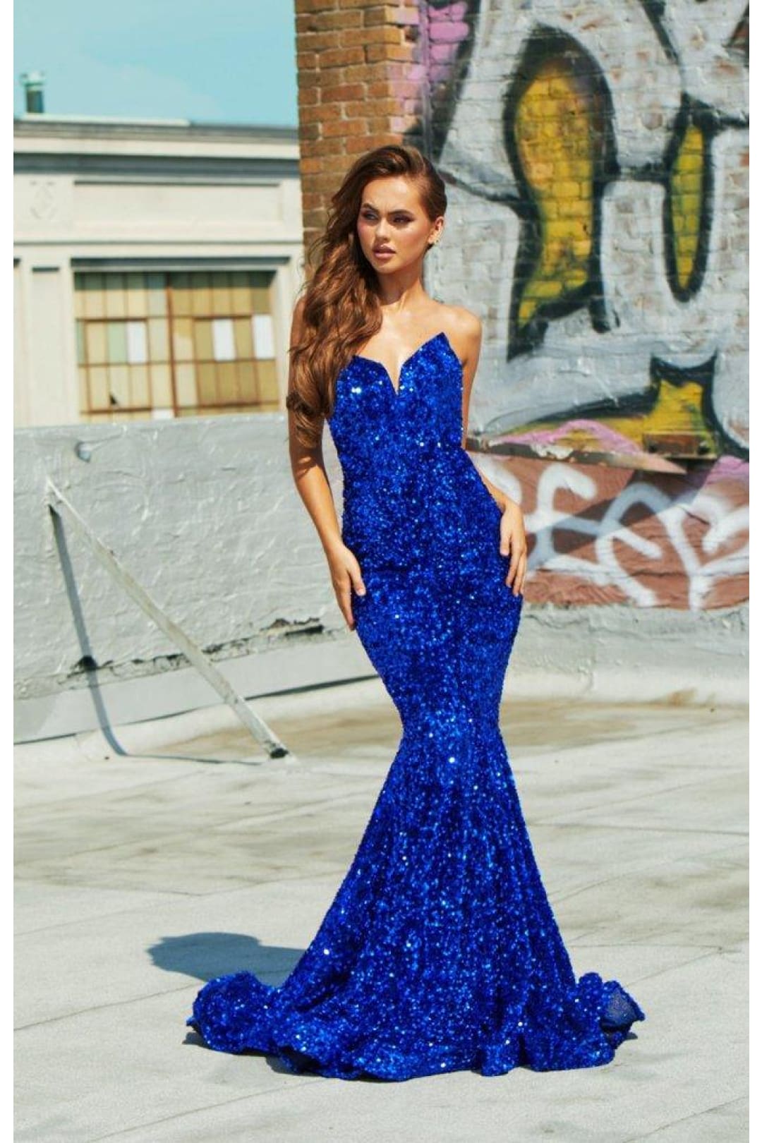 Portia And Scarlett Prom Dress Strapless Long Prom Dress PS21208