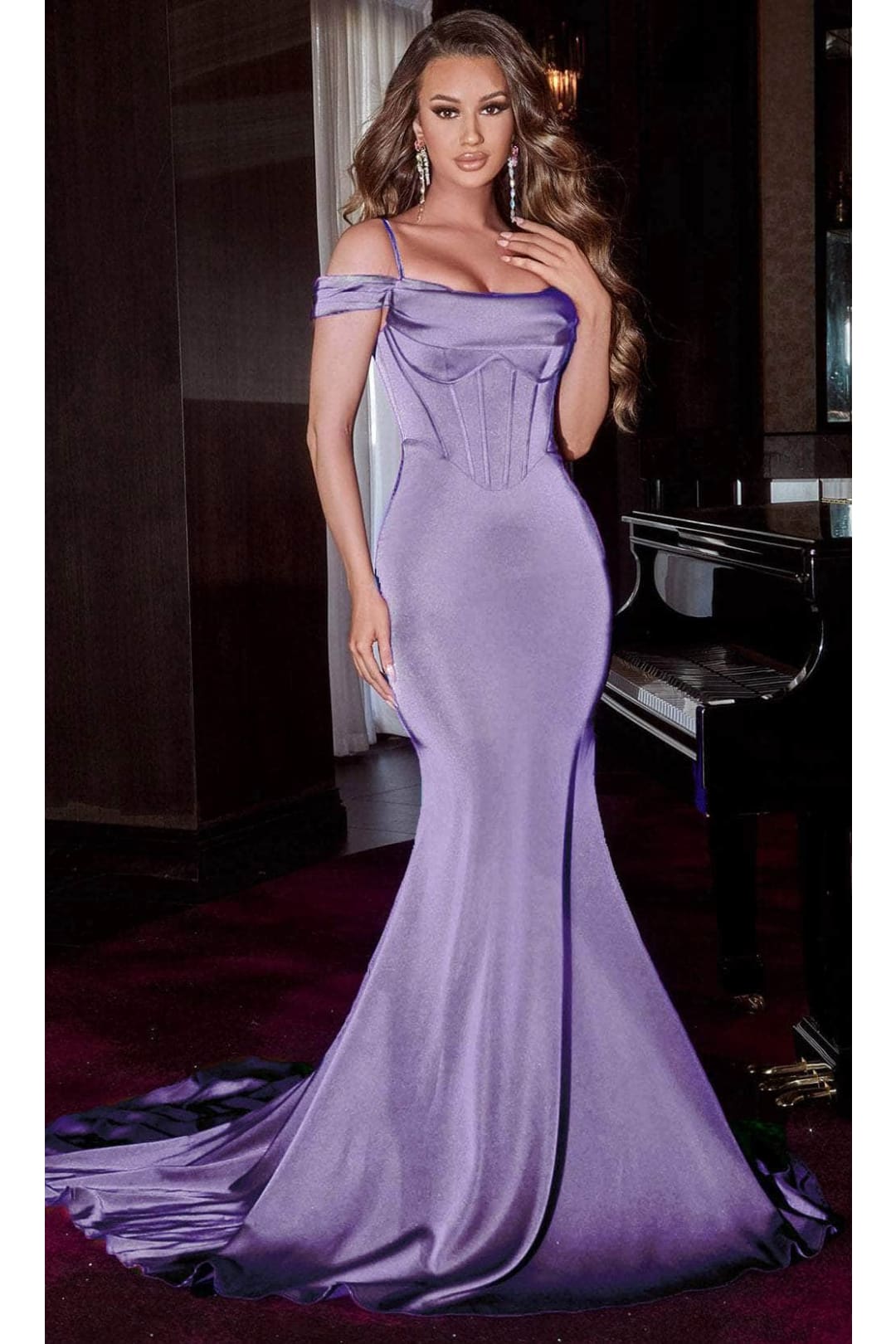 Portia and Scarlett PS23189 - long-Mermaid Prom Dress with Bustier Top