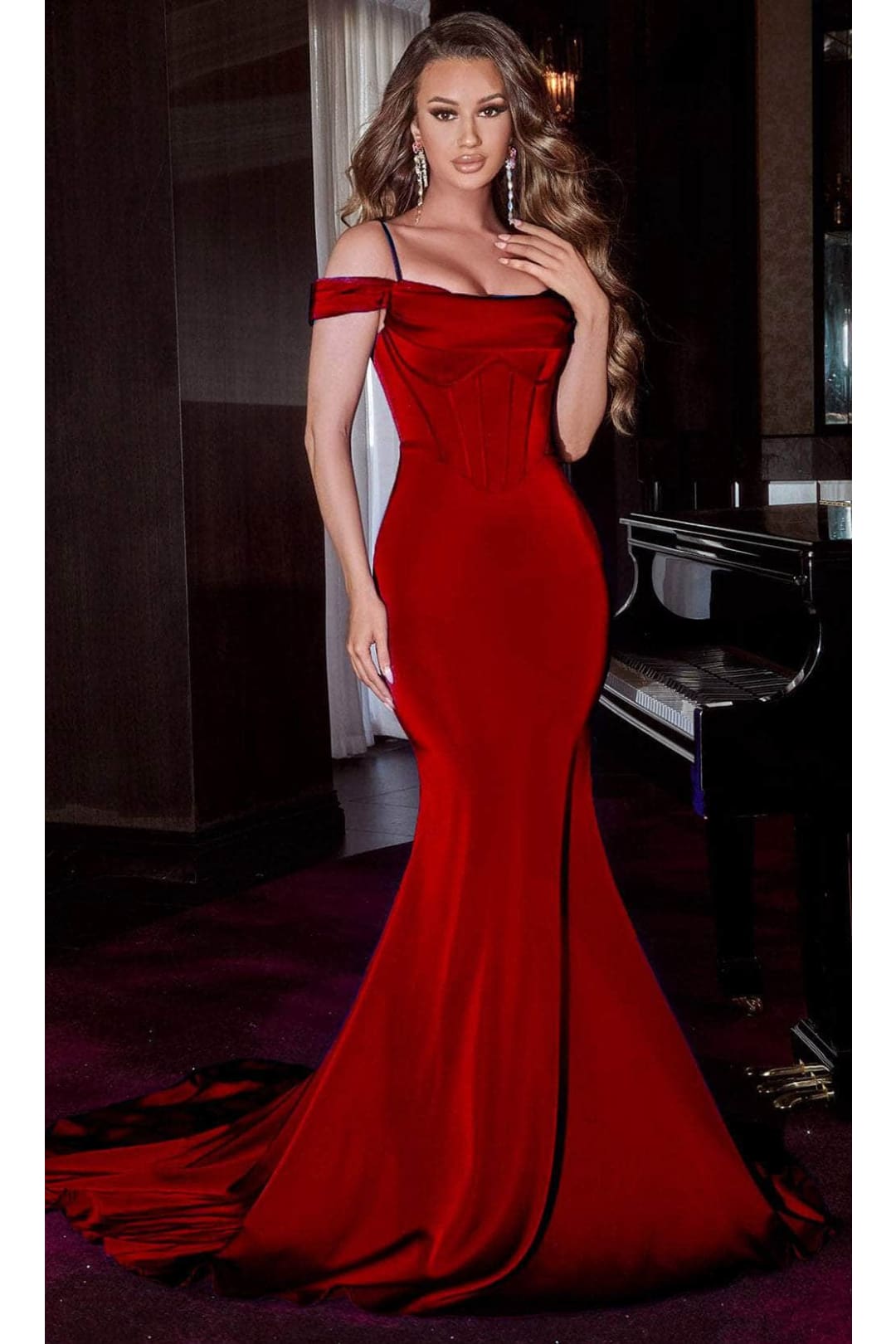 Portia and Scarlett PS23189 - long-Mermaid Prom Dress with Bustier Top